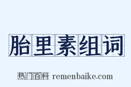 胎里素组词是什么意思的图片